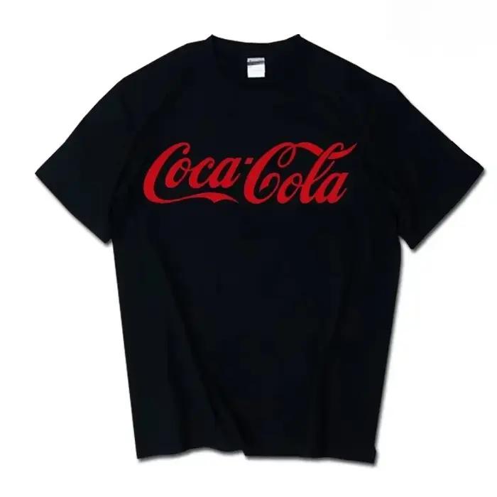 T-shirt classique avec logo Coca-Cola imprimé pour hommes et femmes