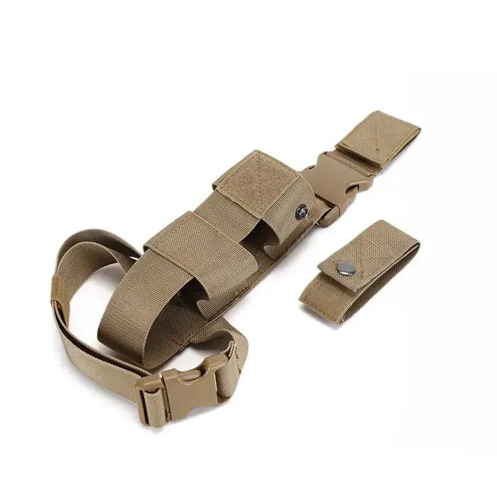 Holster cuisse bouteille d'eau tactique MK9 - Porte-gourde ceinture sac cuisse spray poivre extincteur