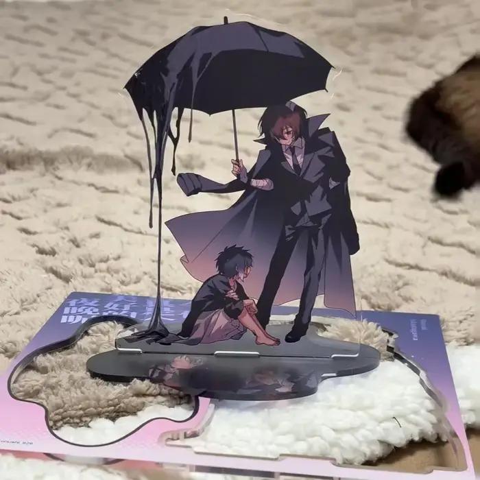 Figurine d'action de chiens errants Osamu Dazai support en acrylique modèle de décoration de bureau cadeau pour femme homme occasions spéciales collection unique