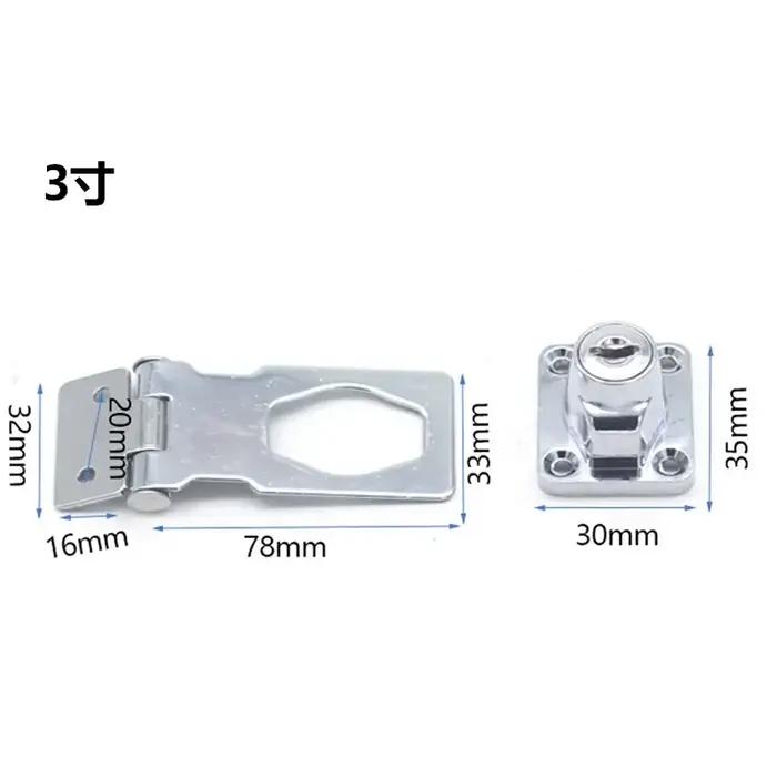 Serrure de meuble de sécurité avec came, clé intégrée, résistante à la corrosion, facile à installer pour armoire, tiroir, boîte aux lettres et plus