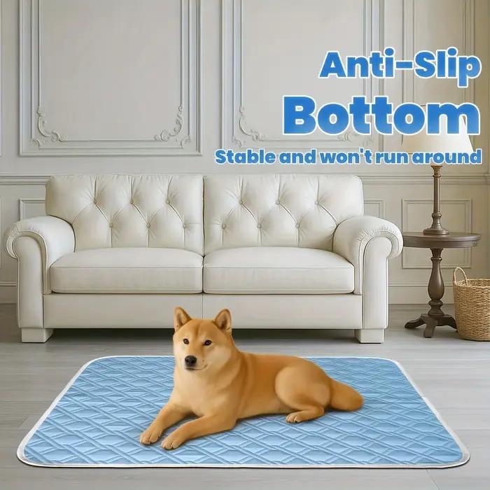 Nouveau tapis de refroidissement pour chien été lavable Portable tapis de refroidissement pour animaux de compagnie pour chiens chat couverture en soie glacée canapé tapis de couchage respirant