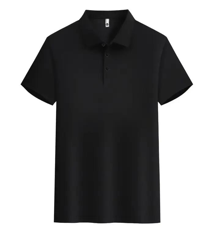 Polo décontracté et élégant en polyester et élasthanne pour homme, coloris unis, haute qualité, manches courtes, collection été 2026