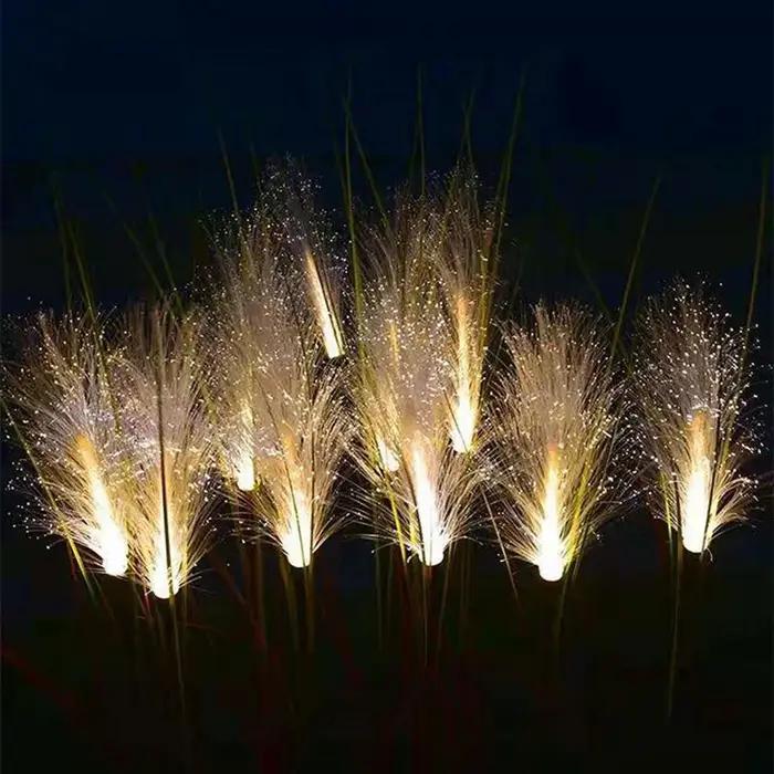 Lampe solaire de paysage de jardin, lumière du soleil, lampe de pelouse, Simulation de fleur de vole