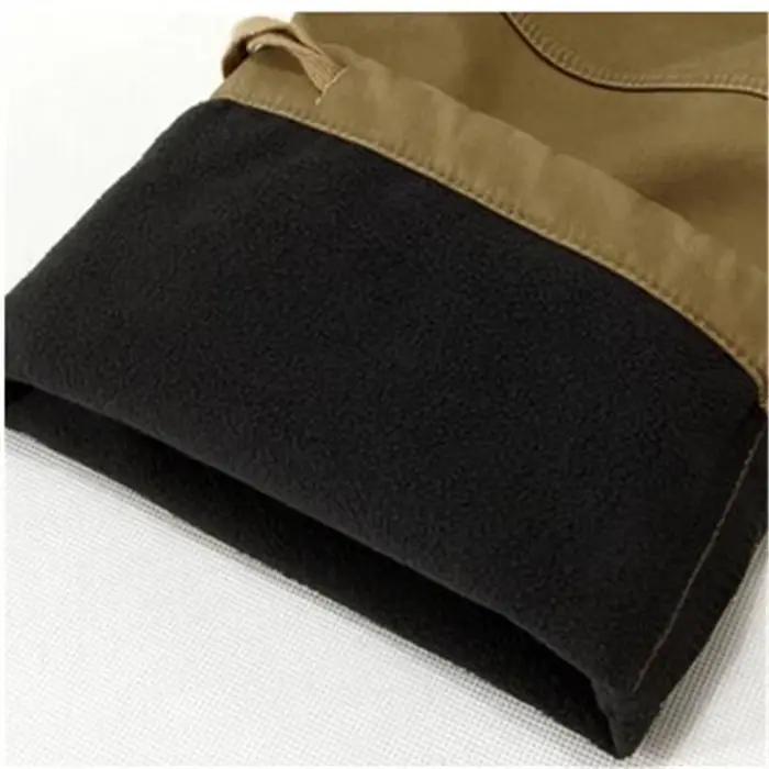 Pantalon cargo hiver polaire épais chaud multi-poches tactique militaire grande taille 28-44