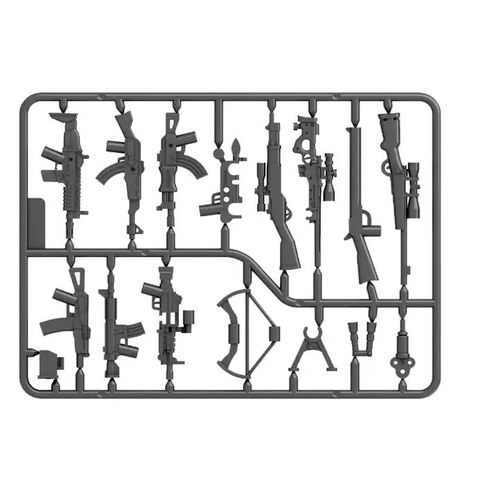 Armes de verrouillage guerre moderne PUBG pistolet WW2 bras militaires pièces MOC soldat Playmobil modèle bloc de construction brique enfants jouets compatibles avec Lego occasions spéciales constructions historiques et stratégiques
