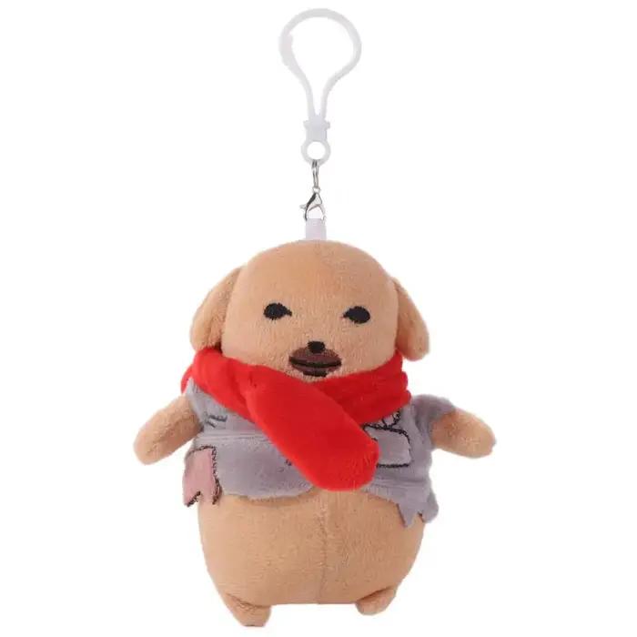 Chiot en peluche Sauce chien drôle dessin animé blanc 12cm porte-clés cadeau enfant occasion spéciale