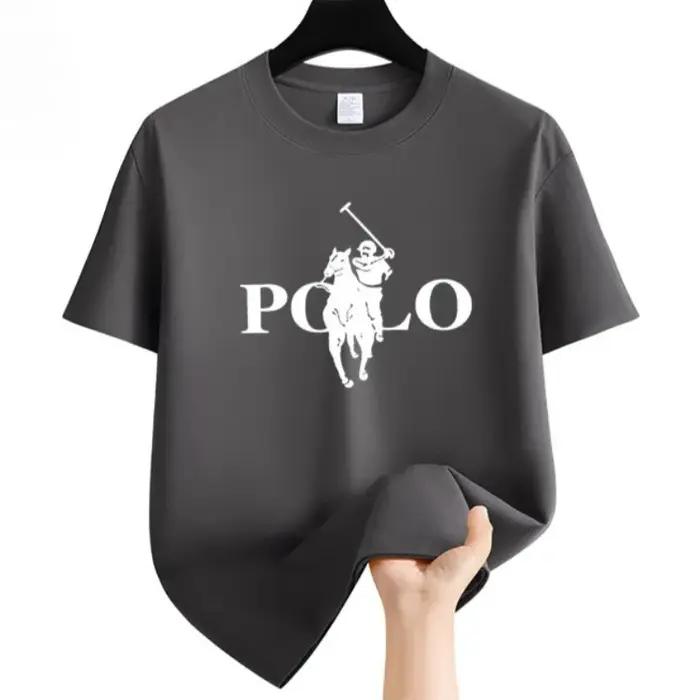 Vêtements de marque pour hommes, mode estivale, shorts décontractés pour affaires, t-shirt à manches courtes polyvalent à col rond, t-shirt respirant