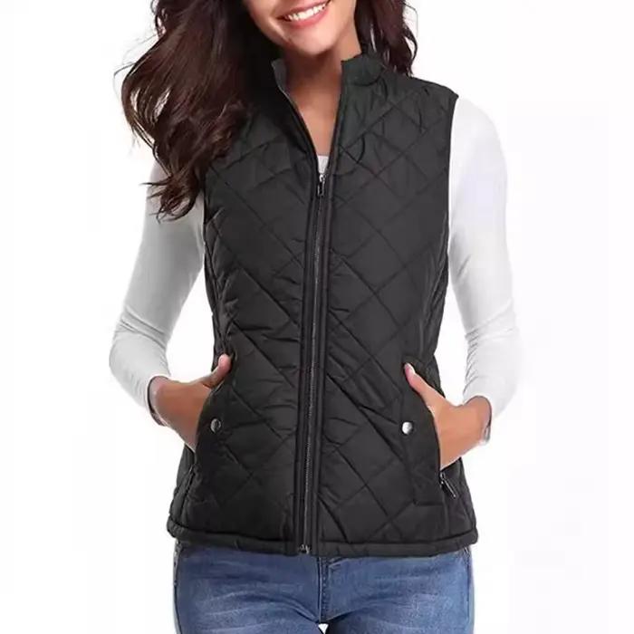 Femmes chaud loisirs gilet automne et hiver coton gilet fille Flexible thermique hiver chaud veste gilet