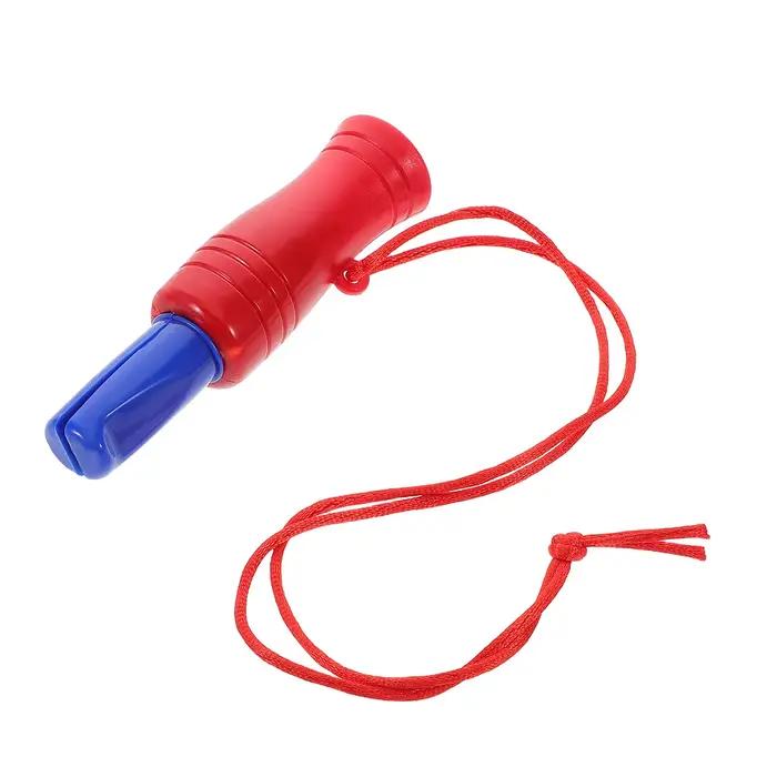 Sifflet imitation canard compact léger avec cordon - Appel plastique son clair pour chasse pratique