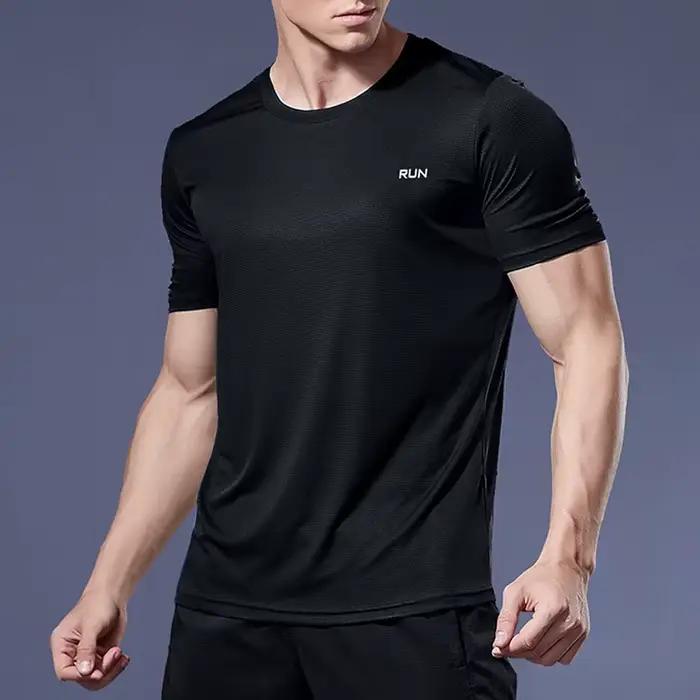 Maillot de sport de compression à séchage rapide pour hommes, chemises de course, t-shirts de footba