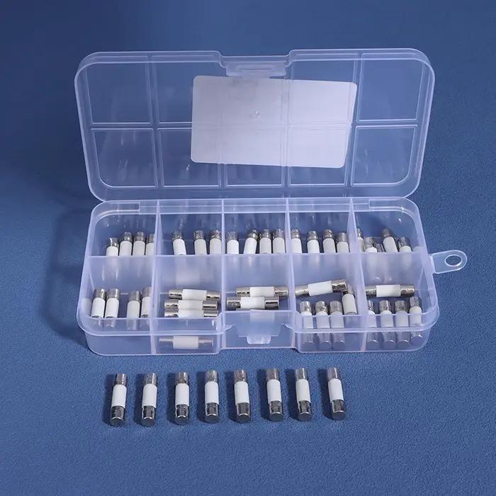 Cartouche de fusibles en céramique 100 pièces 5mm x 20mm pour sécurité domestique et professionnelle haute tension 250V