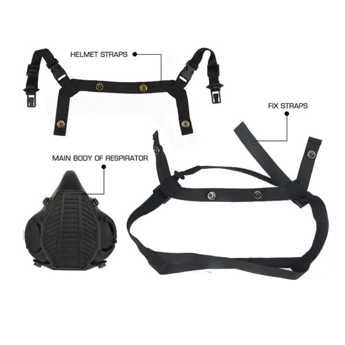 Hunting respirator SOTR combat respirator, outdoor protective half mask, dust ma