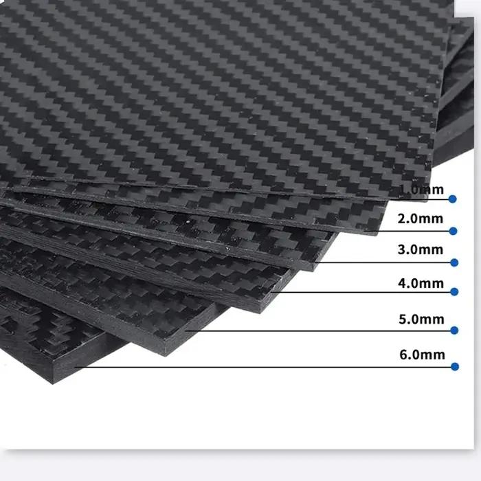 Feuilles de panneaux en Fiber de carbone véritable