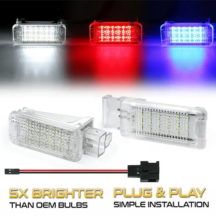Lumière de plancher LED pour Audi, lampes de boîte de rangement à bagages, A4, B5, Dieux, B7, B8, A3