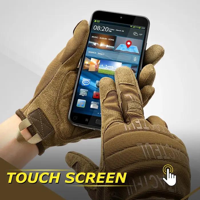 Gants tactiques extérieur écran tactile sport escalade tir chasse équitation vélo doigts complets anti-dérapants