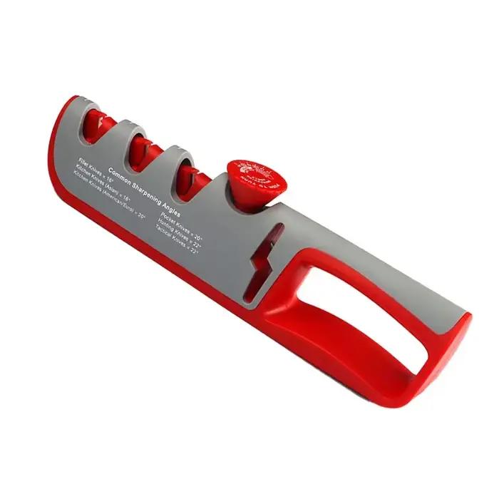 Affûteur de couteaux 4-en-1 réglable en carbure de tungstène pour tous types de couteaux et ciseaux, occasion quotidienne et cadeau pour cuisiniers passionnés