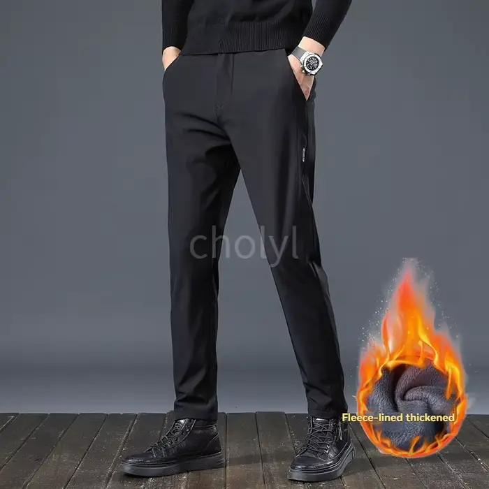 Pantalon d'hiver homme en velours épais stretch pour chasse confortable par temps froid