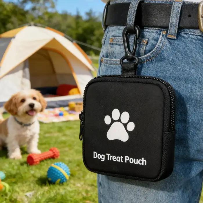 Sac de dressage pour chien multifonctionnel étanche et portable pour récompenses et friandises idéal pour les voyages et le transport d'accessoires pour animaux