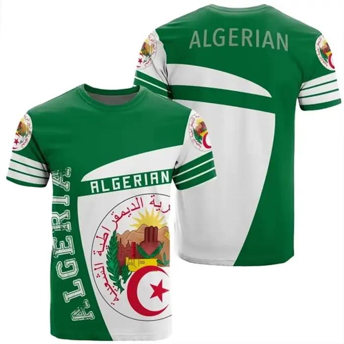T-shirt Algeria Feel graphique pour hommes et enfants, t-shirt décontracté d'été, Y2K, cadeaux pour hommes, polyester respirant, polyvalent pour printemps et été