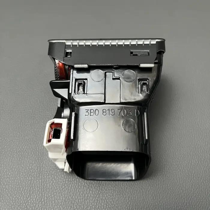 Sortie d'aération centrale pour VW Passat B5 1997- 2005, panneau Prada avant noir, chauffage A/C 3B0