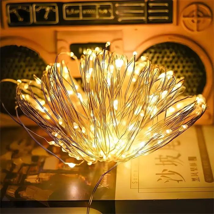 Utilisation chaude de lumière de ficelle de câblage cuivre du blanc 5M 50LED pour la décoration