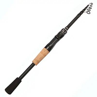 Baitcasting leurre canne à pêche filature télescopique 8g-25g manche en bois carbone coulée matériel
