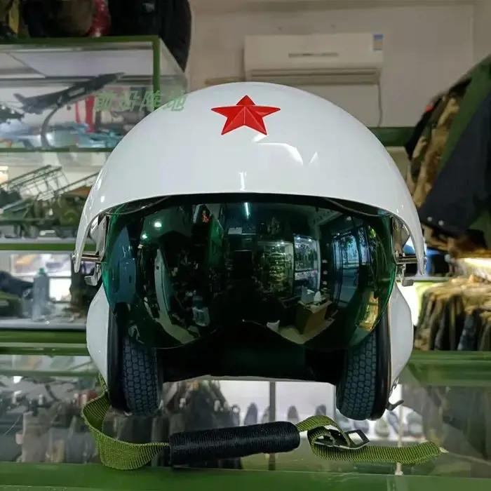 Casque de Pilote de Chasse Tactique Lentille HD Personnalisée Universel pour Hommes Femmes Occasions Spéciales