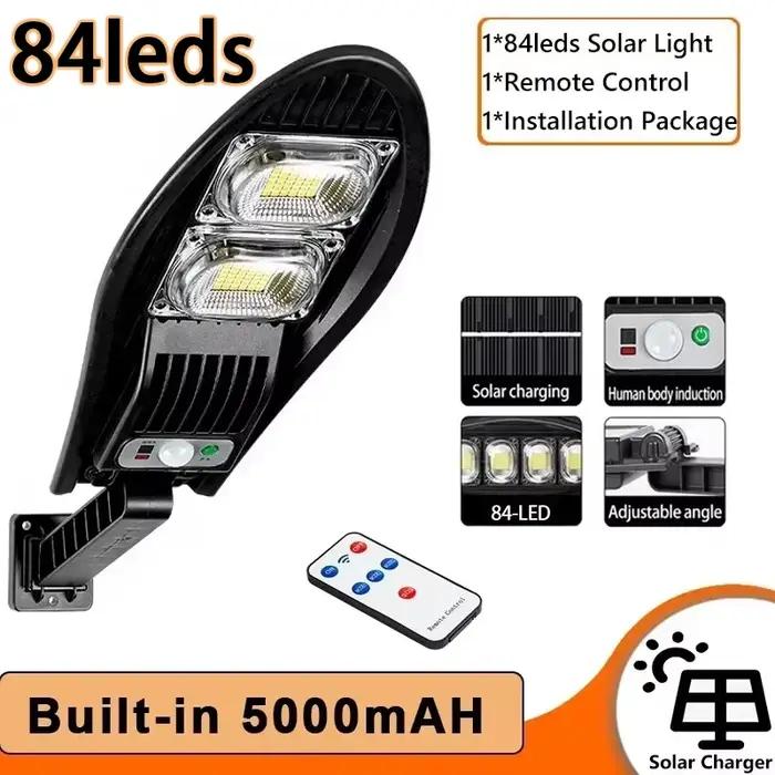 Réverbère solaire LED étanche pour jardin