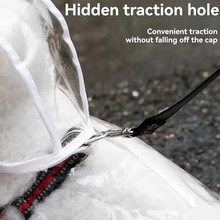 Impermeable Transparent pour Chien de Petite et Moyenne Taille pour Promenades Pluvieuses et Sécurité Visuelle Occasions Spéciales
