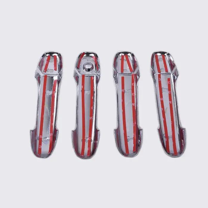 Couvercle de poignée de porte latérale de voiture chromé, autocollant de garniture, accessoires de s