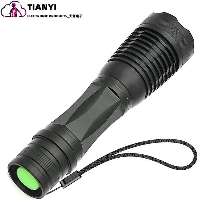 Lampe de poche à infrarouge aste par USB, illuminateur, zoomable, étanche avec chargeur, vision noct