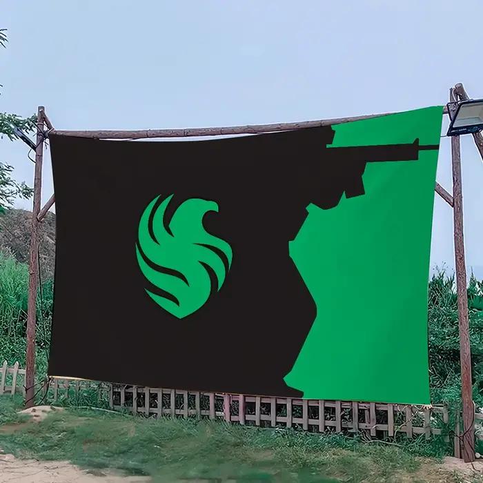 Drapeau de l'équipe, jeu de sciences artistiques, salle de Fi, décoration murale pour la maison, décor CS2, bannière Falcons