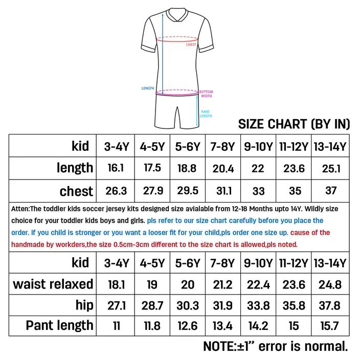 Ensemble de football personnalisé pour enfants