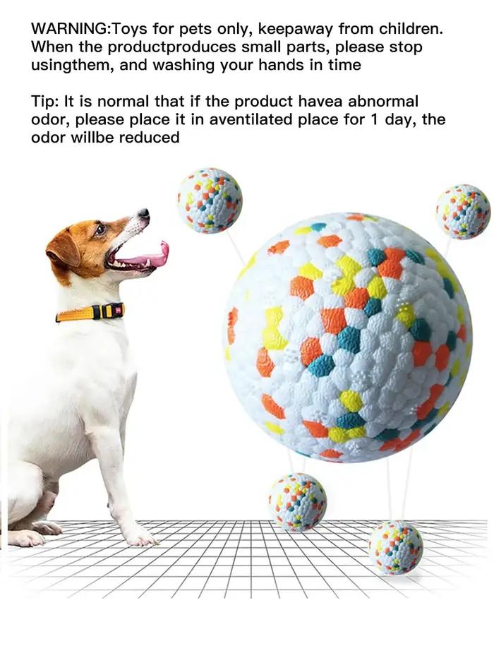 Jouet en caoutchouc léger et élastique pour chiens résistant à la mastication et au meulage des dents pour le jeu intérieur et extérieur