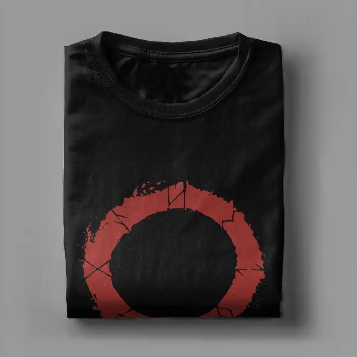 T-Shirt God of War Runes pour hommes coton 100% col rond design exclusif symboles nordiques printemps été occassions spéciales randonnées soirées entre amis