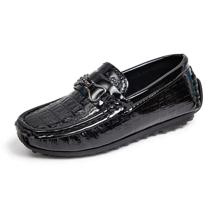 Chaussures en cuir à bout rond pour garçons