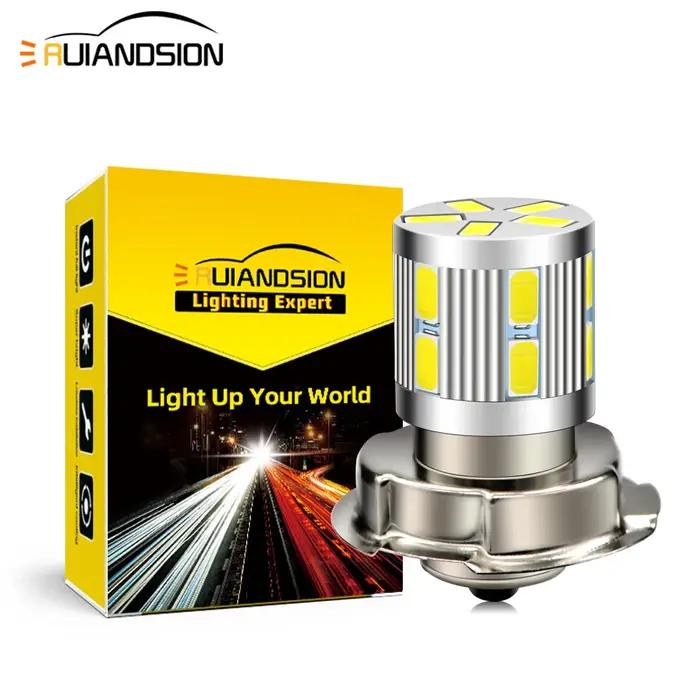Phare de moto P26S S3 LED avec 17 SMD 5630 chips pour motos ATVs UTVs vélos et cyclomoteurs antibrouillard xenon white warm white 6000K 4300K 450lm 6V 12V 24V