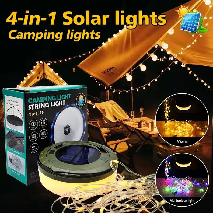 Lumières solaires lumière de Camping en plein air 10 mètres chaîne
