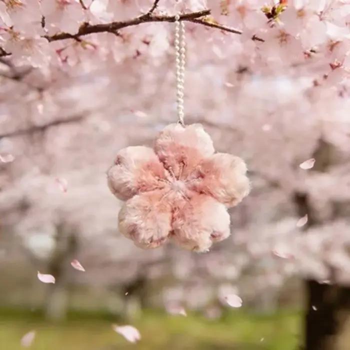 Nouvelle série Sakura 2026 : Pendentif porte-clés en peluche réconfortant, cadeau mignon pour fille,