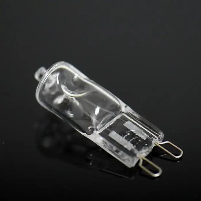 Ampoule halogène G9 40W pour micro-ondes, éclairage de four, verre transparent, chaque éclairage int