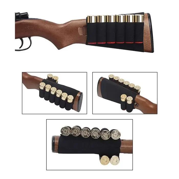 Ceinture à cartouche tactique en nylon pour chasseurs et tireurs sportifs avec support de cartouches 8 coquillages durable et facile à utiliser pour activités extérieures