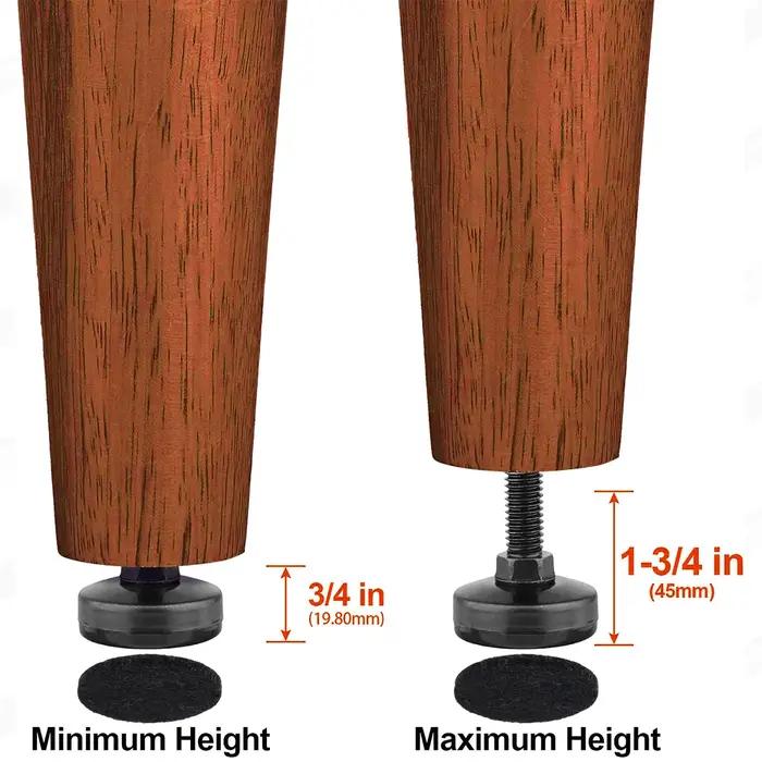 Meuble à boulons réglables pour pieds de chaise, protection au sol, Base de canapé, meuble de Table,