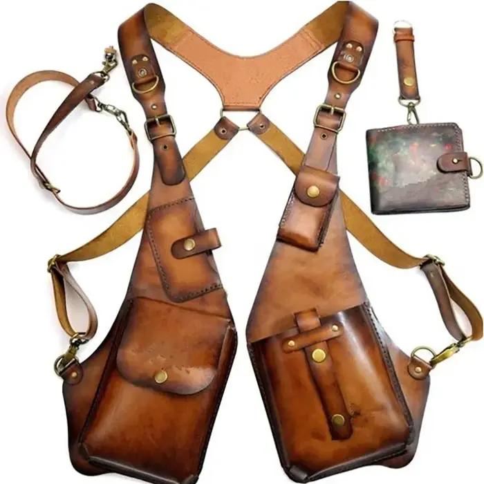 Sac d'étui en cuir médiéval antivol SFP