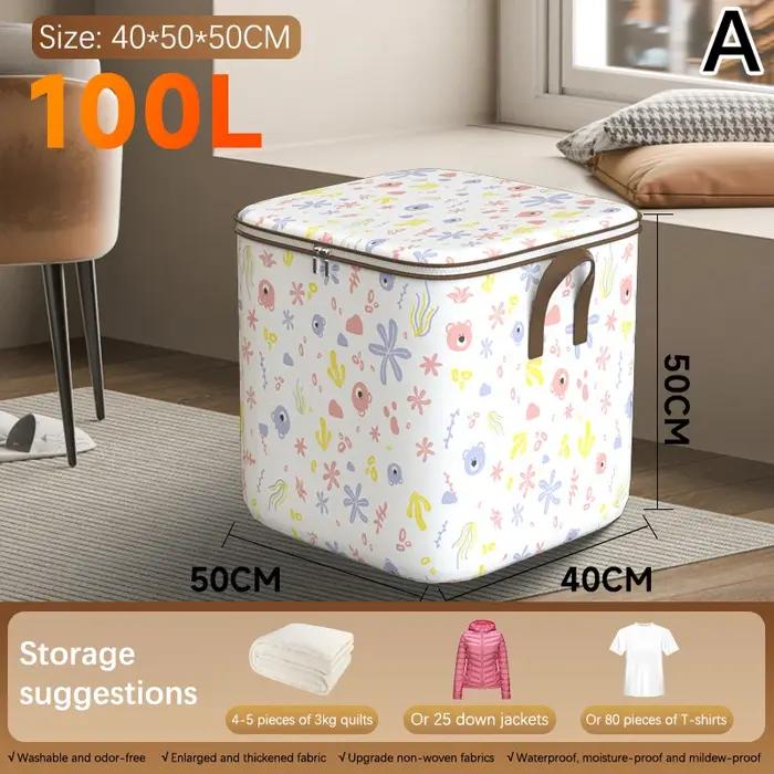 Sacs de Rangement de Vêtements de Grande Capacité, Pliables, pour Couette, Grande Boîte, Poussière V