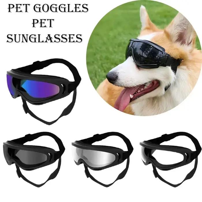 Lunettes pour animaux de compagnie réglables anti-uv éblouissantes