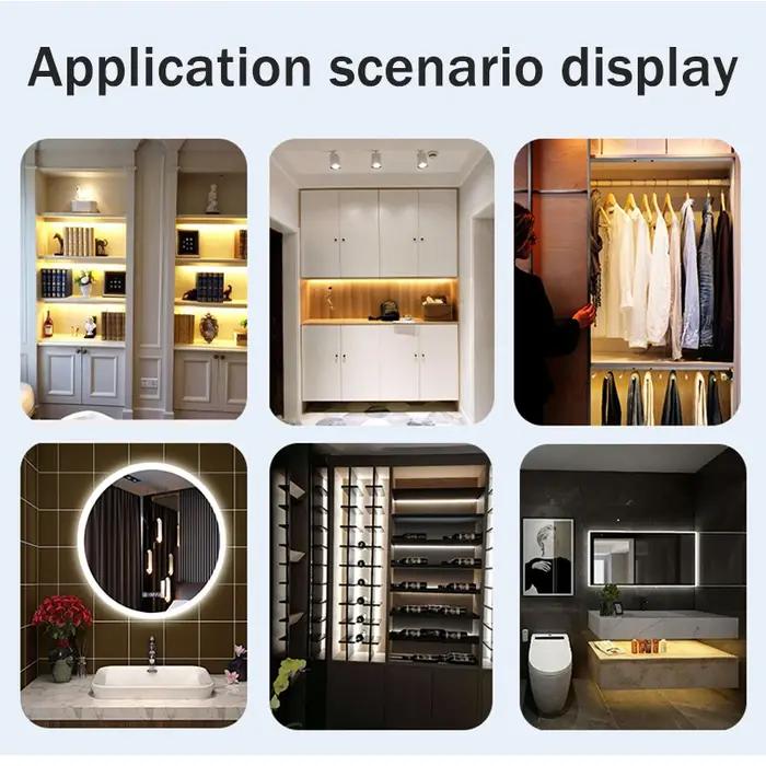 AC 176V-265V à DC 12v 24V 100W armoire lumière LED alimentation placard capteur de mouvement avec en