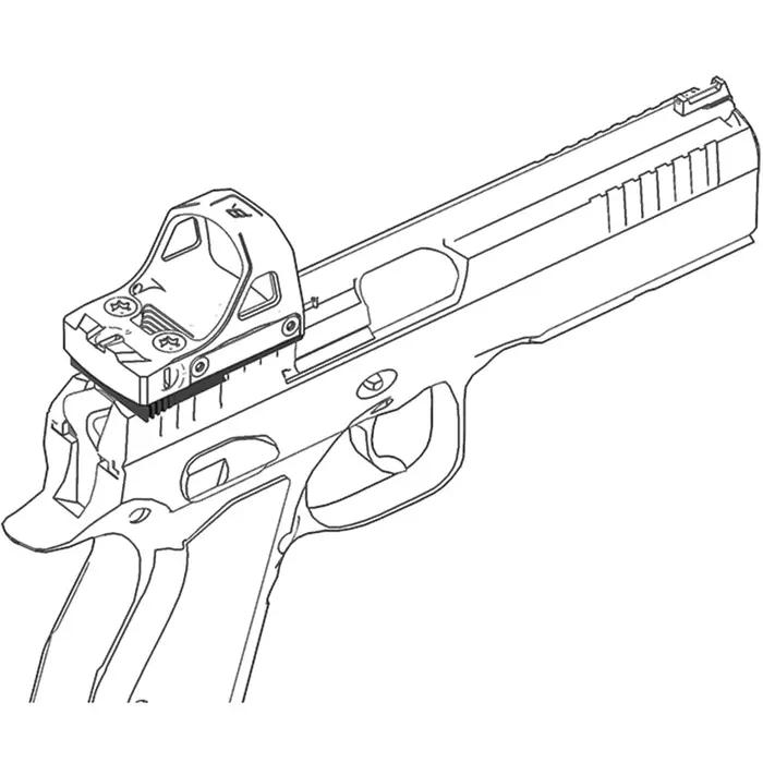 Optique vectorielle empreinte de point rouge pour Frenzy 20Mm Weaver Picatinny fusil en queue d'aronde bas Riser Mount accessoires de chasse tactiques
