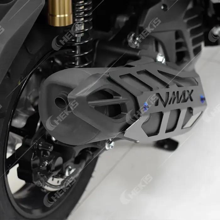 CHEKIS convient aux accessoires modifiés 2025 YAMAHA NMAX NEO/NEO S/NMAX TURBO/TURBO TECH MAX couvercle de protection de tuyau d'échappement coque de protection de tuyau d'échappement couvercle de pro
