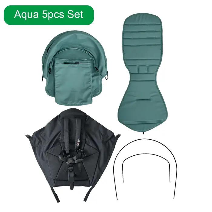 Accessoires pour poussette MomTan 3 pièces incluant auvent, coussin et base de siège pour bébés de 1 à 6 ans confortables sorties et voyages en famille