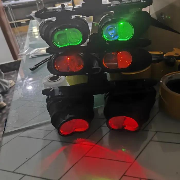 Modèle non fonctionnel vision nocturne GPNVG-18 tactique version lumineuse accessoire chasse simulation